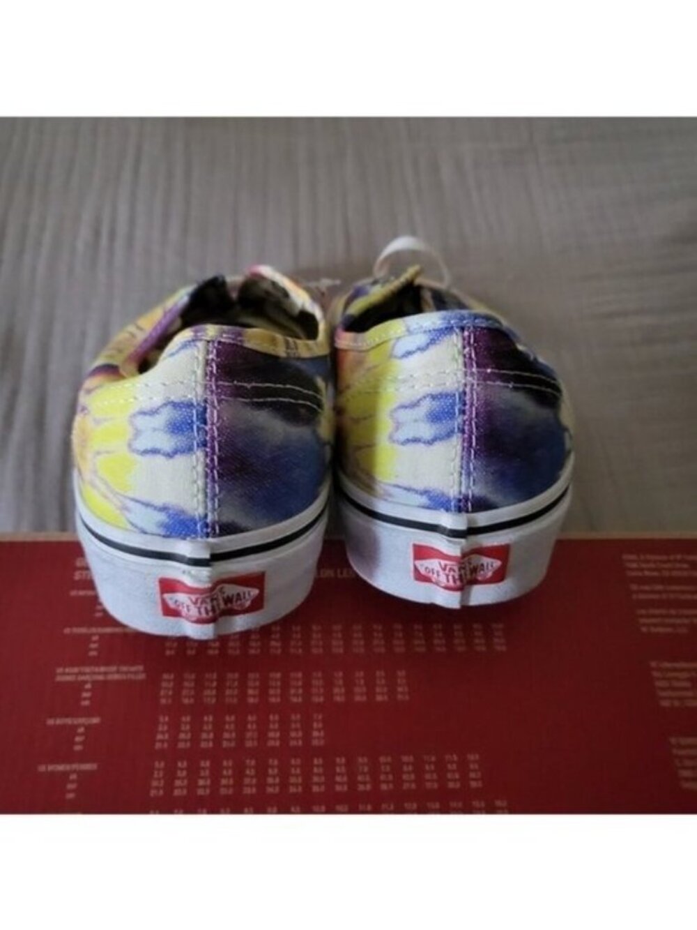 Vans Authentic Sf Washed Tie Dye White Men 10.5 Canvas multicolor 072026 - Picture 6 of 8